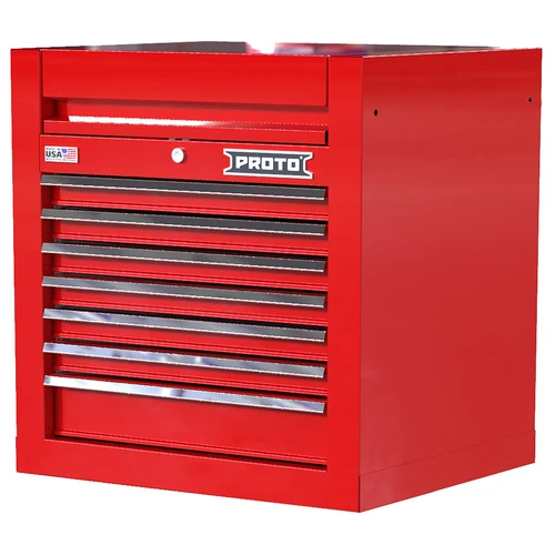 PROTO 27 Inch 7 Drwr Top Red Chrome