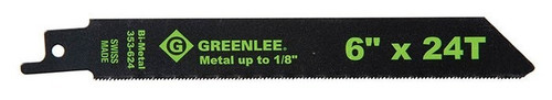 GREENLEE 6" x 24T Reciprocating Saw Blade (Pack of 5)