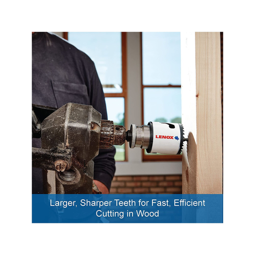 LENOX Bi-Metal Speed Slot Arbored Hole Saw With T3 Technology, 3-3/4"