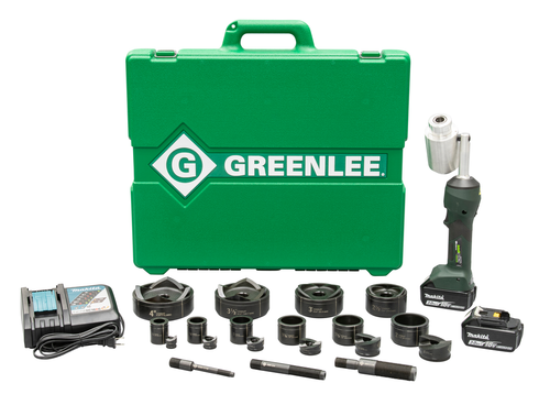 GREENLEE Intelli-PUNCH Battery-Hydraulic Knockout Kit w/ Slug-Buster(R) 1/2" - 4"