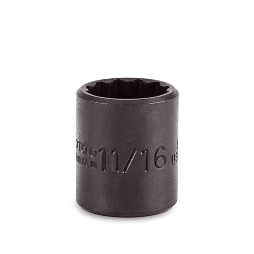 PROTO Skt 3/8 Dr 11/16 12 Pt Bl
