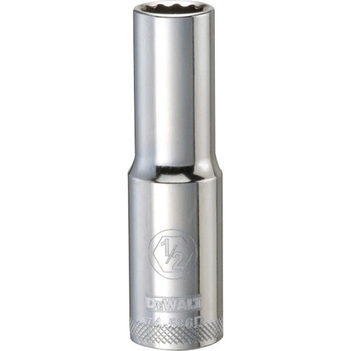 DEWALT 001Pc 12Dr Deep Socket-12Pt-1/2