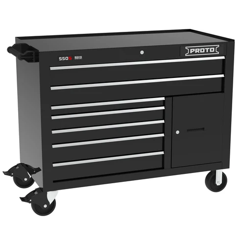 WRKSTATION 50 IN 7 DWR GL BLK