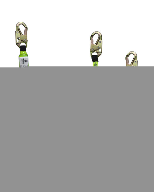 SafeWaze PRO 6' Energy Absorbing Lanyard: Dual Leg, Snap Hooks