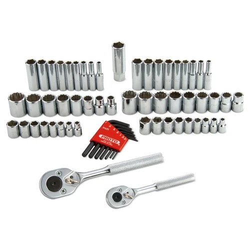 PROTO Set Skt 1/4 & 3/8 Dr 63 Pc