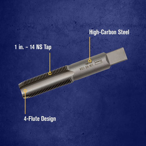 IRWIN TAP 1"-14NS PLUG