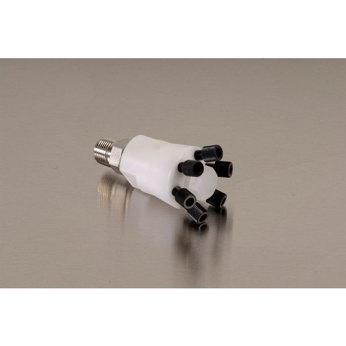 HPLC Poly Manifold With Stainless Steel Stacker Connector for Up to 12 Waste Lines - 28180