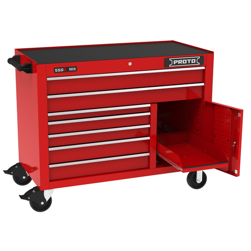 WRKSTATION 50 IN 7 DWR GL RED