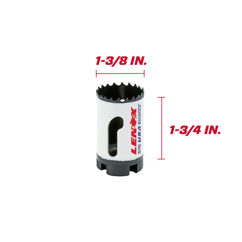 LENOX Bi-Metal Speed Slot Hole Saw With T3 Technology, 1-3/8" See Picture