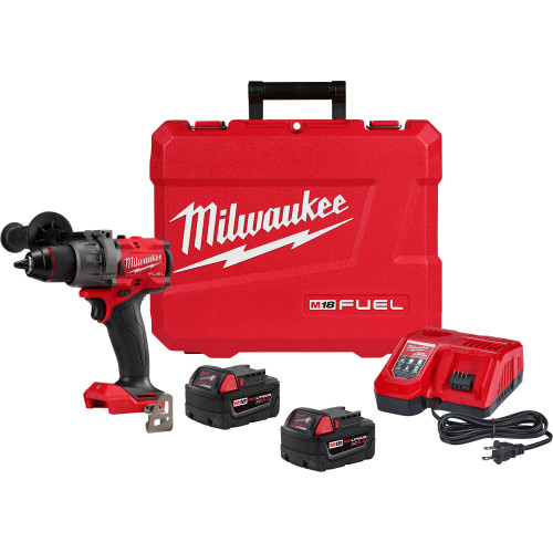 Milwaukee M18 FUEL 1/2" HAMMER DRILL/DRIVER KIT  (P/N 2904-22)