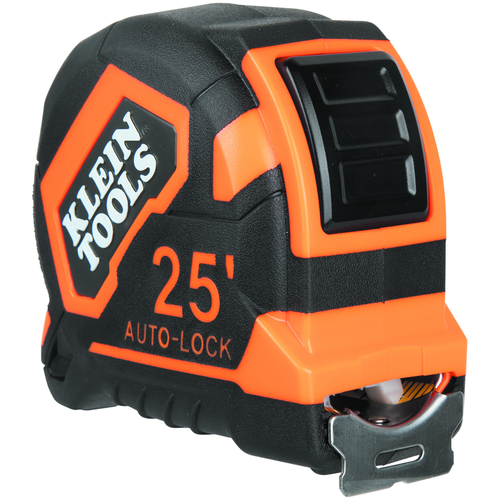 Tape Measure, 25-Foot Single-Hook Auto-Lock