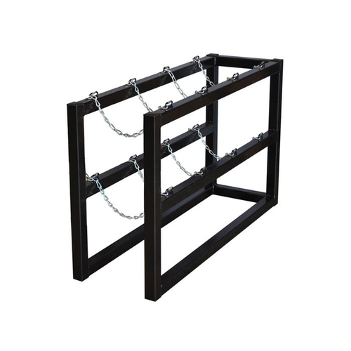 1 Wide by 4 Deep, Gas Cylinder Barricade Rack, 4 Cylinder Capacity - 35096