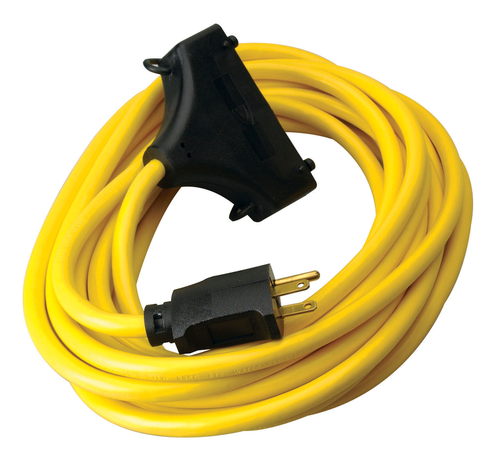 Southwire 25ft SJTW 12/3 Three-Way Power Block (Yellow) 12/BX