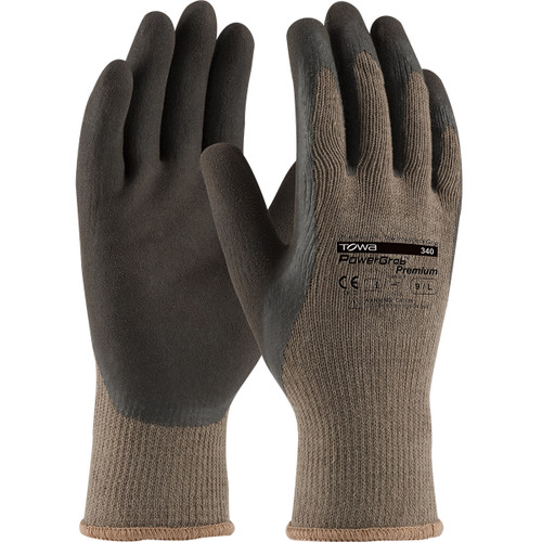 PowerGrab™ Premium 39-C1500  SeamlessGlove Coated, Size S, Brown