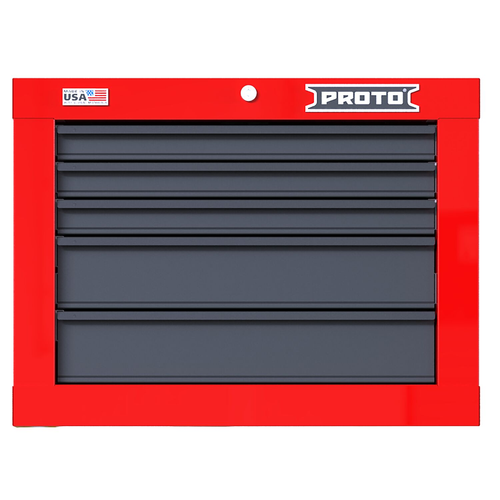 PROTO 27In 5Dwr Short Top Chest Red Gray
