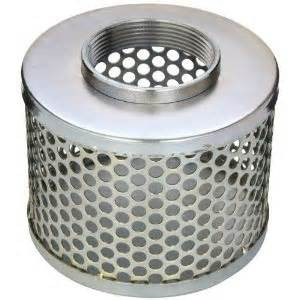 6" NPSM Round Hole Stainless Steel Suction Strainer 1/EA