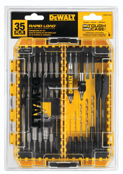 DEWALT Drill Bit Set / Screwdriver Set, Rapid Load, Magnetic, 35-Piece