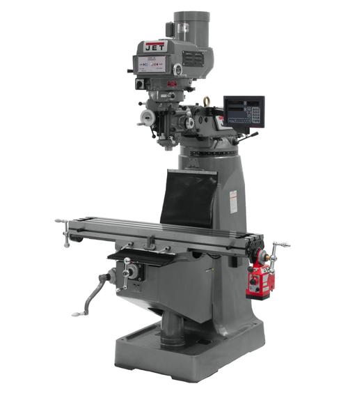 JTM-4VS Mill With 3-Axis Newall DP700 DRO (Quill) With X-Axis Powerfeed