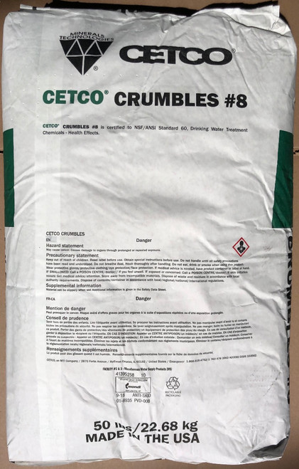 CETCO CRUMBLES # 8-20 Mesh Granular Bentonite 50LB Bag - Sold By the Bag
