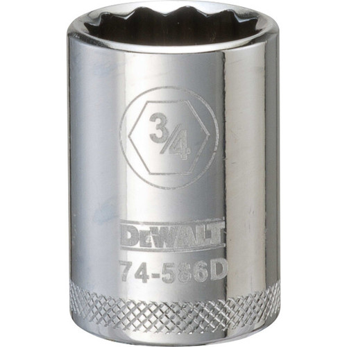 DEWALT 001Pc 12Dr Socket-12Pt-3/4