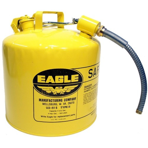 5 Gallon Gas Can Yellow Type II