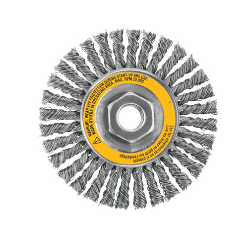 DEWALT Dw4926 4-Inch X 5/8-Inch Stringer Bead Wire Wheel/Carbon Steel, 6-Pack