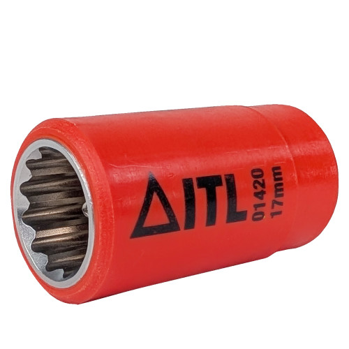 Jameson 1000V Insulated Socket, 1/2" drive x 17mm