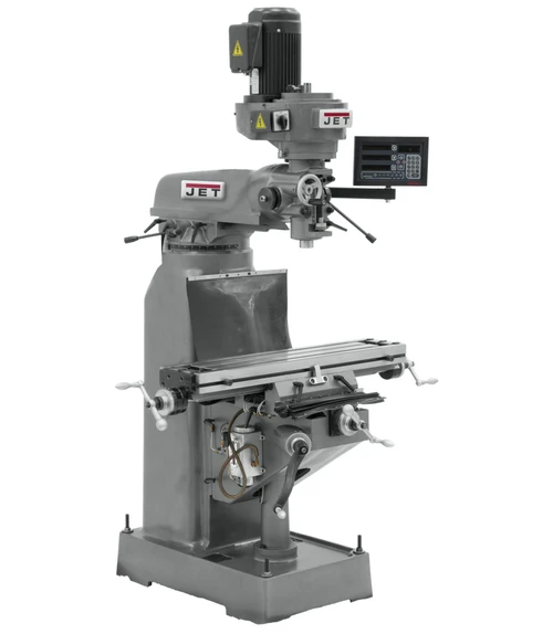 JVM-836-1 Mill With 3-Axis Newall DP700 DRO (Quill) and X-Axis Powerfeed