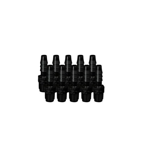 Replacement 1/8" MNPT Black Fitting With 1/4" Hose Barb Plug, for VaporTrap™, 10-Pack - 12963