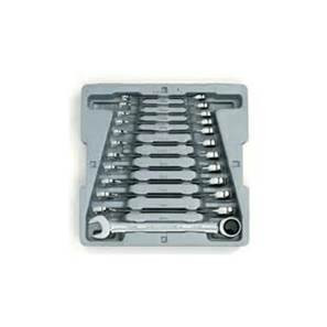 12 Pc. Combination Ratcheting Wrench Set Metric