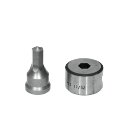1/2IN HEX PUNCH & DIE SET WITH KEY-WAY, PDH1/2