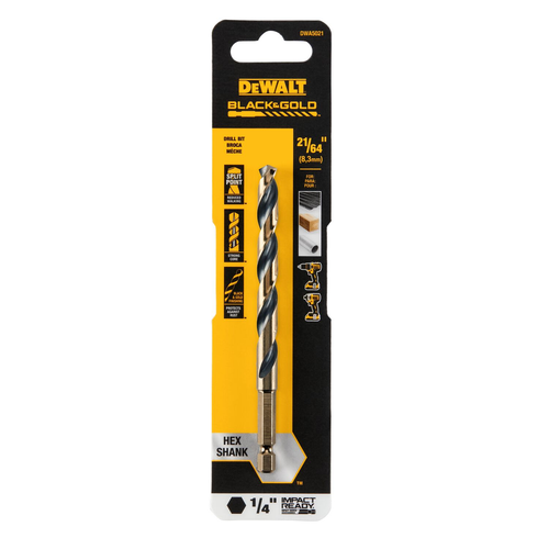 21/64IN BLACK AND GOLD IR DRILL BIT