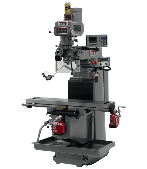 JTM-1254RVS with ACU-RITE 203 3X (Q) DRO, X & Y Powerfeeds & Air Power Drawbar