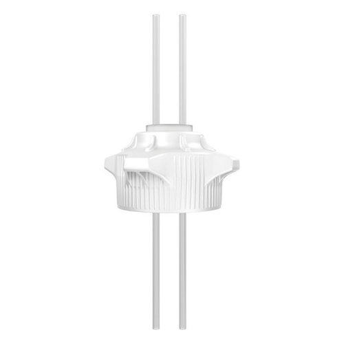 120mm Carboy Cap With Two 1/4" OD Tubes, 37" Length, Open Top - 12898