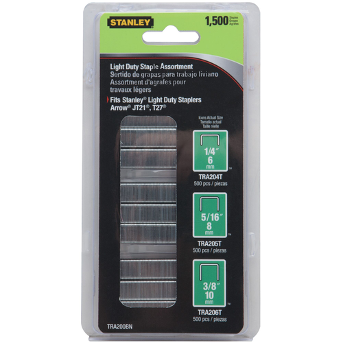 STANLEY® LIGHT DUTY STAPLES - 1,500 PK