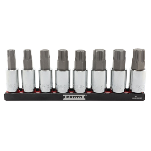 PROTO 8Pc Proto 1/2 Dr Adv Hex Skt Set Mm