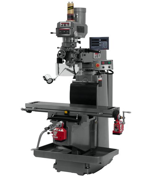 JTM-1254RVS with NEWALL DP700 3X (K) DRO, X & Y Powerfeeds & Air Power Drawbar