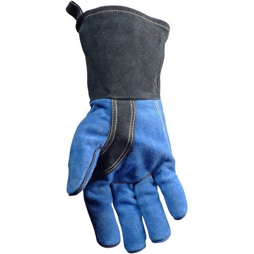 Caiman® 1507  Hand Protect-Welding, Size L, Blue, ANSI A5