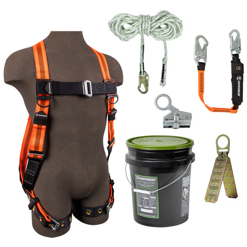 SafeWaze V-Line Bucket Roof Kit: FS99185-E, FS88560-E3, FS700-50, FS1118-DC, FS870