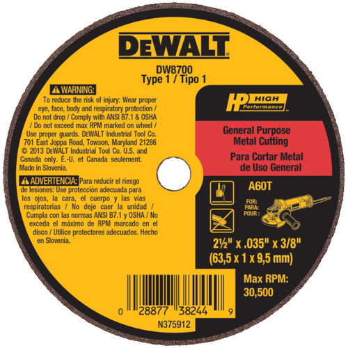 DEWALT 14-Inch By 1-Inch Diamond Edge Chop Saw Blade