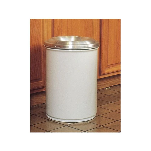 15 Gallon, Cease-Fire® Waste Receptacle, Safety Drum Can With Aluminum Head, White - 26615W
