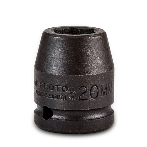 Proto® 3/4" Drive Impact Socket 20 mm - 6 Point 1/ea