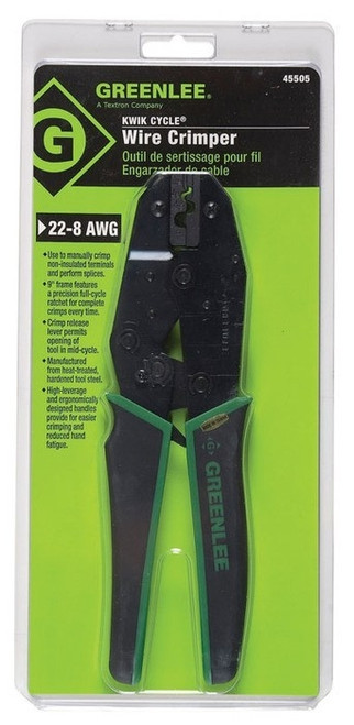 GREENLEE Crimper, Non INS Term