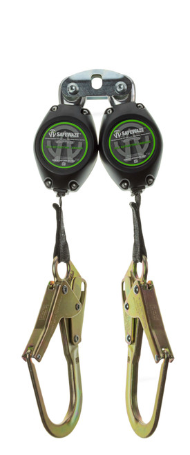 SafeWaze Latitude HD 11' Web Dual SRL: FS-EX313, Carabiner, Rebar Hook