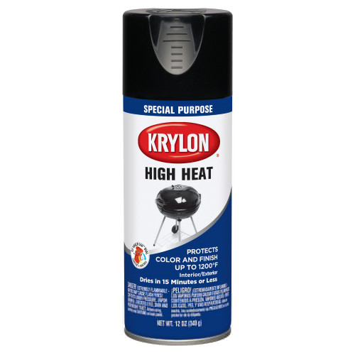 Krylon® High Heat Paint High Heat Black 12 oz. 6/CS