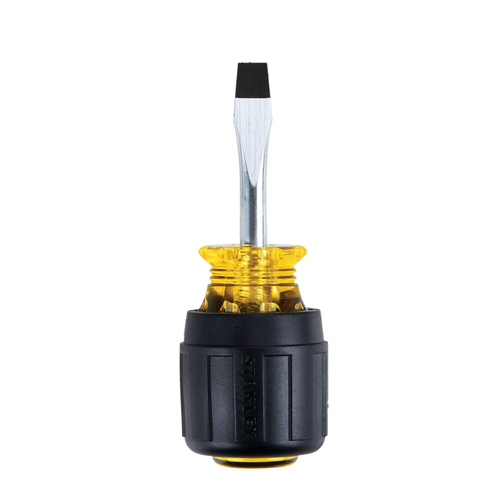 STANLEY® Vinyl Grip Standard Tip Screwdriver STUBBY 1/4" x 1 1/2"