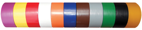 Electro-Tape 1/2" (12 mm)     x 60 yd Solid Color PVC Marking Tape - Brown 96/CS