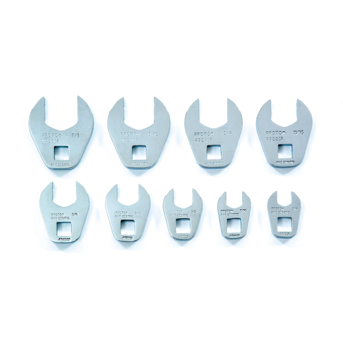 PROTO 9Pc 3/8 In Crowfoot 3/8 -7/8