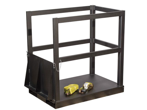 End Loaded Gas Cylinder Pallet, 6 Cylinder Capacity, with Ramp, Steel - 35212