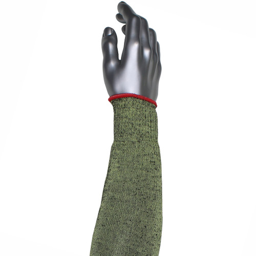 Kut Gard® S10ATAFR/5HA-NW-ES6  Cut Resistant Sleeve, Size 22", Green, ANSI A5